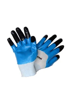 Custom Nitrile Dipped Safety Gloves with Logo Print